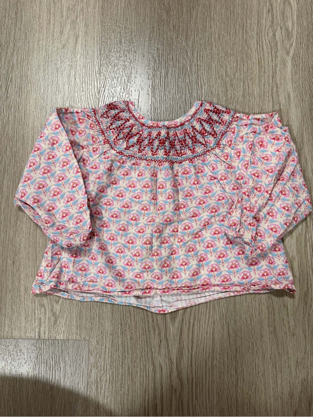 Kids Kids Pink Floral Long-Sleeve Top